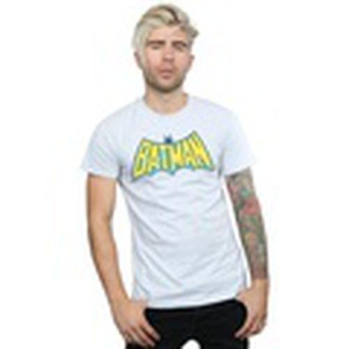 Camiseta manga larga Batman Crackle Logo para hombre - Dc Comics - Modalova