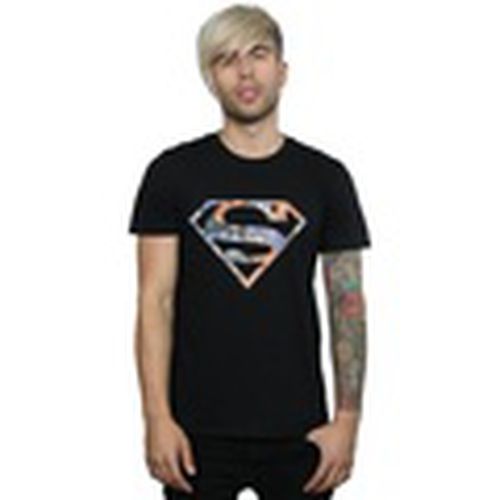 Camiseta manga larga Superman Floral Logo 2 para hombre - Dc Comics - Modalova