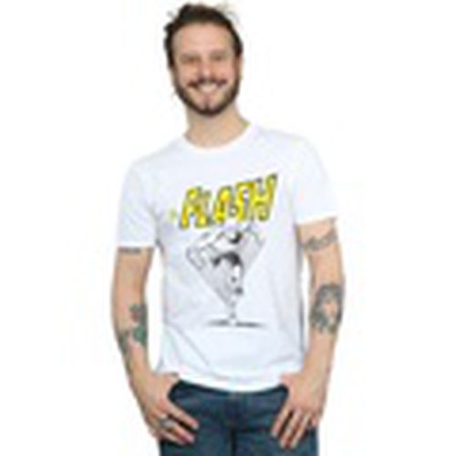 Camiseta manga larga The Flash Mono Action Pose para hombre - Dc Comics - Modalova