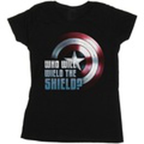 Camiseta manga larga The Falcon And The Winter Soldier Wield The Shield para mujer - Marvel - Modalova