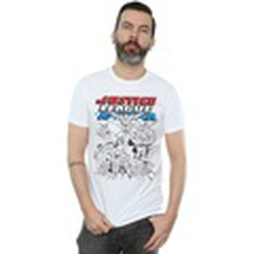 Camiseta manga larga Justice League para hombre - Dc Comics - Modalova