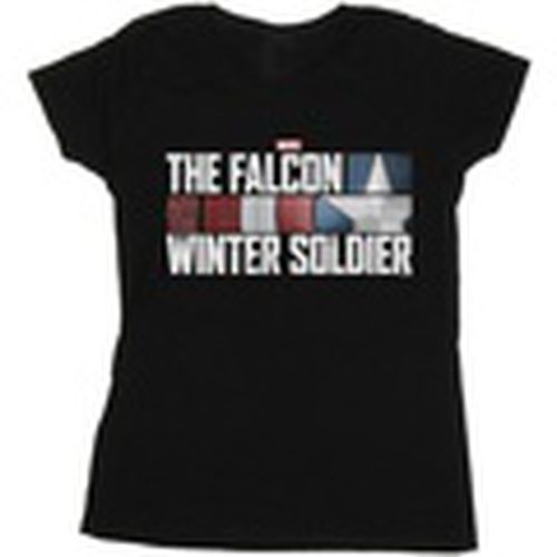 Camiseta manga larga The Falcon And The Winter Soldier Logo para mujer - Marvel - Modalova