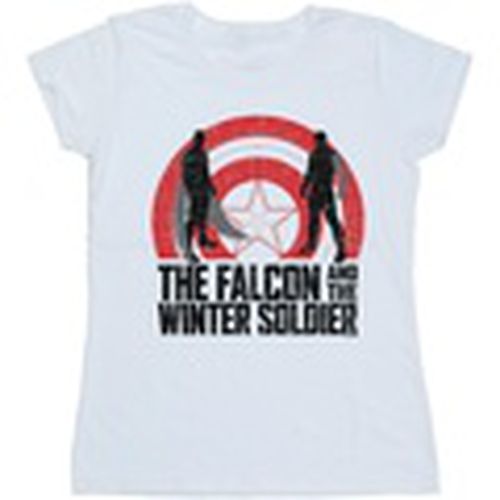 Camiseta manga larga The Falcon And The Winter Soldier Shield Silhouettes para mujer - Marvel - Modalova