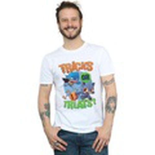 Camiseta manga larga Super Friends Tricks Or Treats para hombre - Dc Comics - Modalova