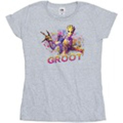 Camiseta manga larga Guardians Of The Galaxy Abstract Groot para mujer - Marvel - Modalova