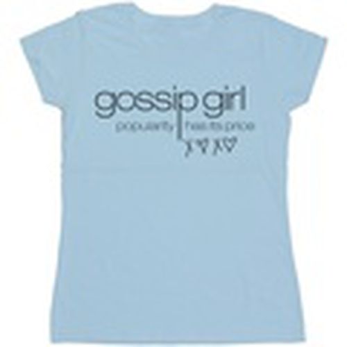 Camiseta manga larga Popularity Has It's Price para mujer - Gossip Girl - Modalova