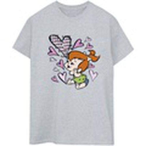 Camiseta manga larga Love Love Love para mujer - The Flintstones - Modalova