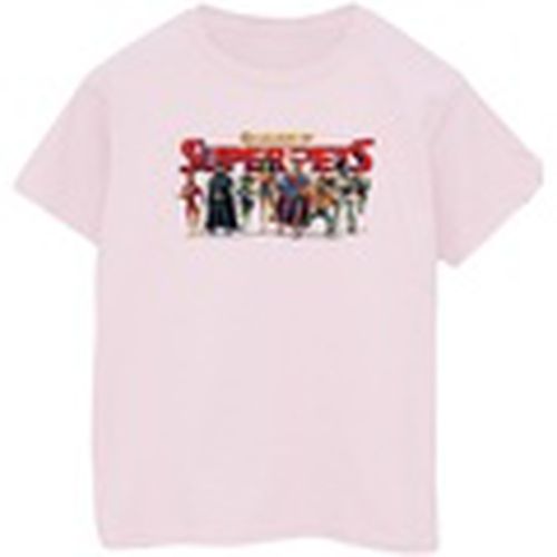 Camiseta manga larga DC League Of Super-Pets Group Logo para hombre - Dc Comics - Modalova