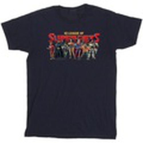 Camiseta manga larga DC League Of Super-Pets Group Logo para hombre - Dc Comics - Modalova