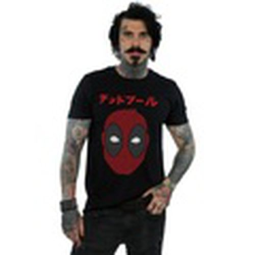 Camiseta manga larga Deadpool Japanese Seigaiha Head para hombre - Marvel - Modalova