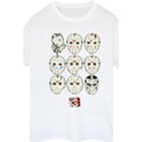 Camiseta manga larga Jason Masks para mujer - Friday The 13Th - Modalova