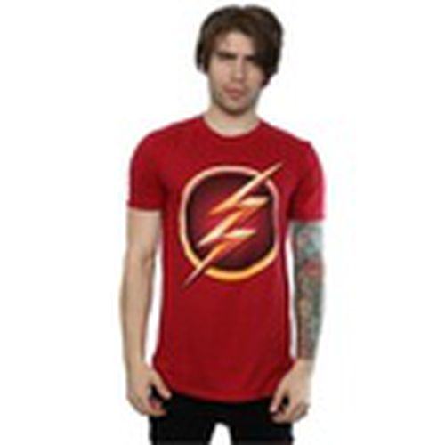 Camiseta manga larga The Flash Emblem para hombre - Dc Comics - Modalova