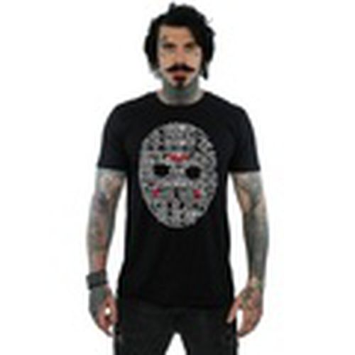 Camiseta manga larga Jason Text Mask para hombre - Friday 13Th - Modalova