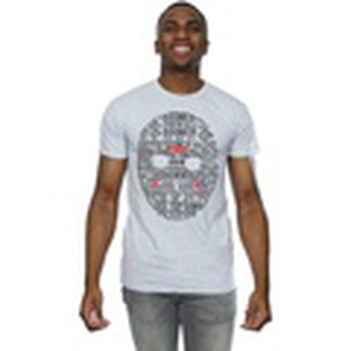 Camiseta manga larga Jason Text Mask para hombre - Friday 13Th - Modalova