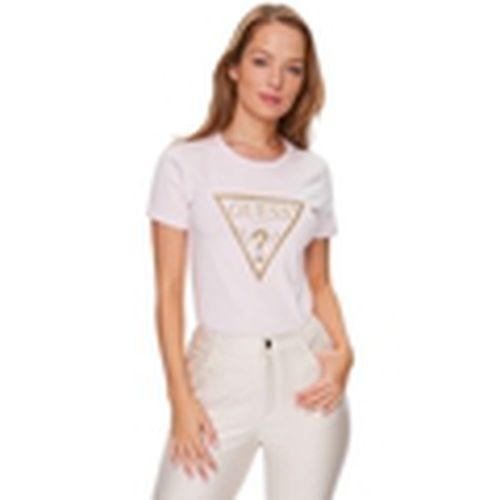Camiseta logo triangle para mujer - Guess - Modalova