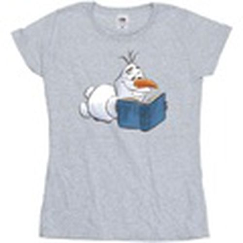 Camiseta manga larga Frozen Olaf Reading para mujer - Disney - Modalova