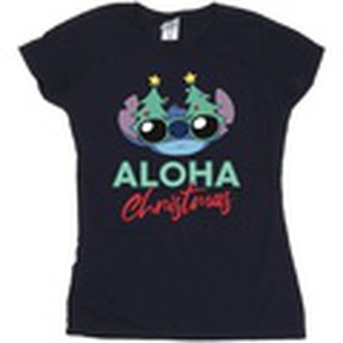 Camiseta manga larga Lilo And Stitch Christmas Tree Shades para mujer - Disney - Modalova