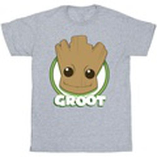 Camiseta manga larga Groot Badge para hombre - Guardians Of The Galaxy - Modalova