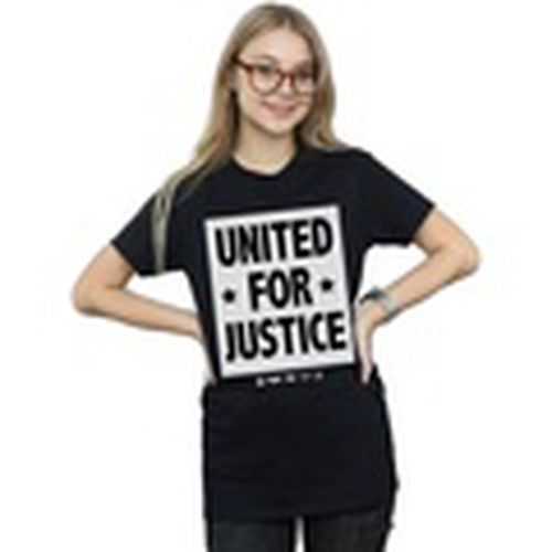 Camiseta manga larga Justice League United For Justice para mujer - Dc Comics - Modalova