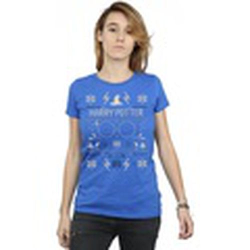 Camiseta manga larga Christmas Pattern para mujer - Harry Potter - Modalova