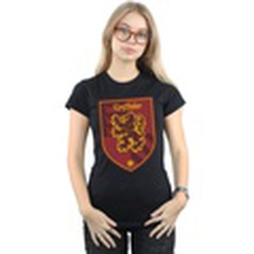 Camiseta manga larga Gryffindor Crest Flat para mujer - Harry Potter - Modalova