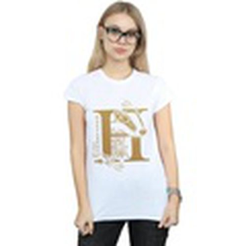 Camiseta manga larga Hufflepuff Glitter para mujer - Harry Potter - Modalova