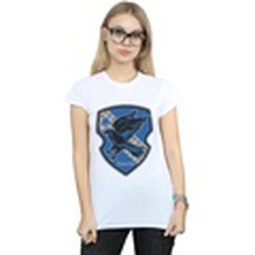 Camiseta manga larga Ravenclaw Crest Flat para mujer - Harry Potter - Modalova