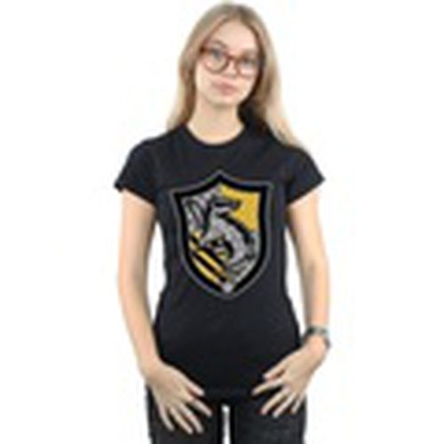 Camiseta manga larga Hufflepuff para mujer - Harry Potter - Modalova