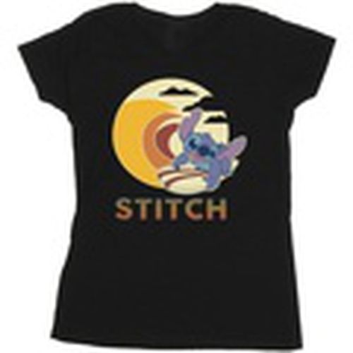 Camiseta manga larga Lilo Stitch Summer Waves para mujer - Disney - Modalova
