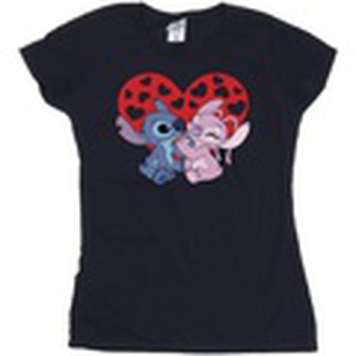 Camiseta manga larga Lilo Stitch Hearts para mujer - Disney - Modalova