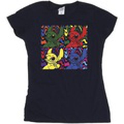 Camiseta manga larga Lilo Stitch Pop Art para mujer - Disney - Modalova