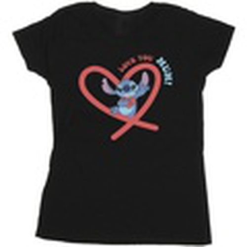Camiseta manga larga Lilo Stitch Love You Mum para mujer - Disney - Modalova