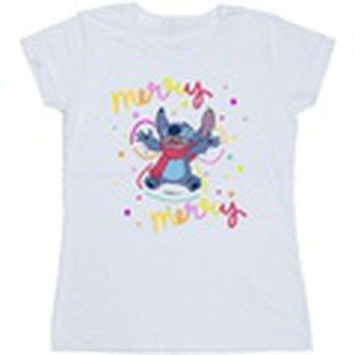 Camiseta manga larga Lilo Stitch Merry Rainbow para mujer - Disney - Modalova
