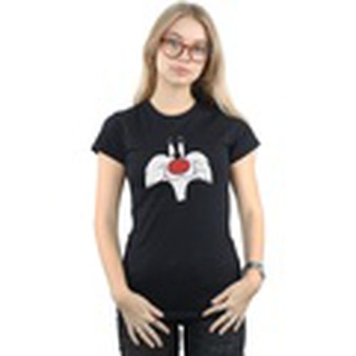Camiseta manga larga Sylvester Big Face para mujer - Dessins Animés - Modalova