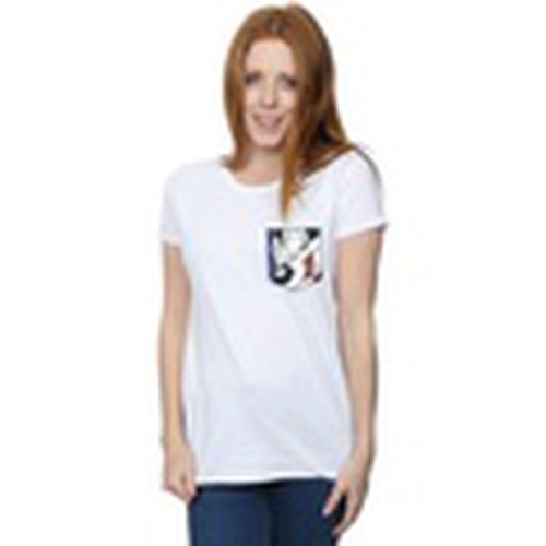 Camiseta manga larga Pepe Le Pew Face Faux Pocket para mujer - Dessins Animés - Modalova