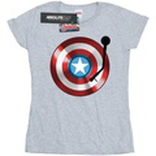 Camiseta manga larga Captain America Turntable para mujer - Marvel - Modalova