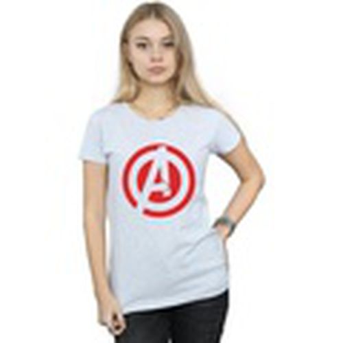 Camiseta manga larga Avenegers Assemble Solid A Logo para mujer - Marvel - Modalova