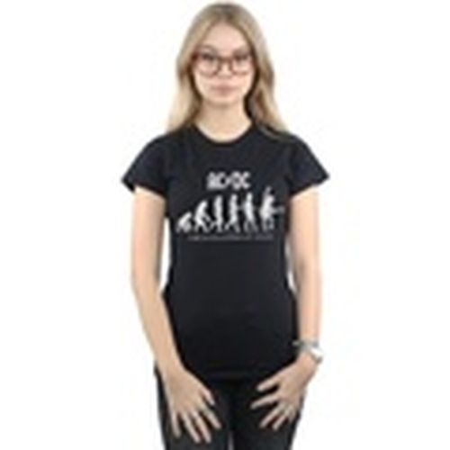 Camiseta The Evolution of Rock para mujer - Acdc - Modalova