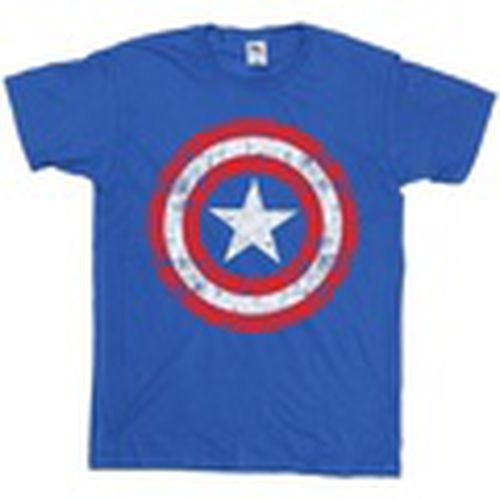 Camiseta manga larga Avengers Captain America Scratched Shield para mujer - Marvel - Modalova