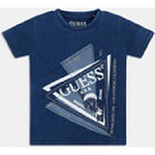 Tops y Camisetas T-SHIRT EFFETTO JEANS CON LOGO Art. N1RI12K8GA0 para mujer - Guess - Modalova