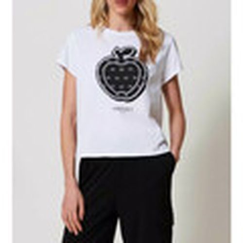 Tops y Camisetas T-SHIRT CON STAMPA E LOGO Art. 241TP2700 para mujer - Twin Set - Modalova