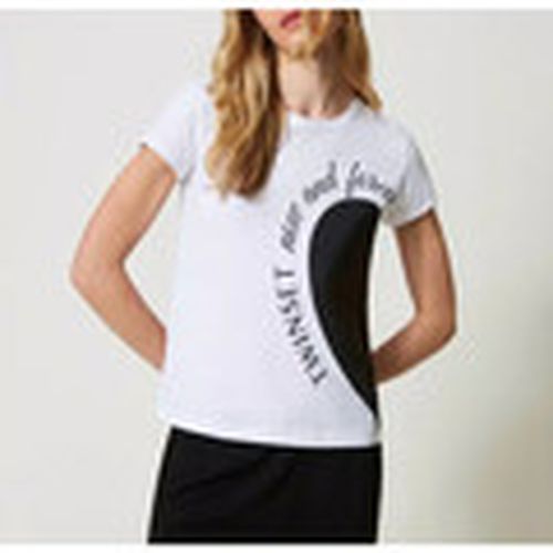 Tops y Camisetas T-SHIRT CON STAMPA A CUORE Art. 241TP2701 para mujer - Twin Set - Modalova
