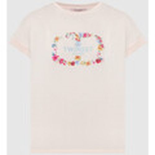 Tops y Camisetas T-SHIRT CON LOGO E RICAMO Art. 241TP2214 para mujer - Twin Set - Modalova