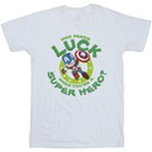 Camiseta manga larga St Patrick's Day Luck para hombre - Marvel - Modalova