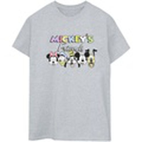 Camiseta manga larga Mickey Mouse And Friends Faces para mujer - Disney - Modalova