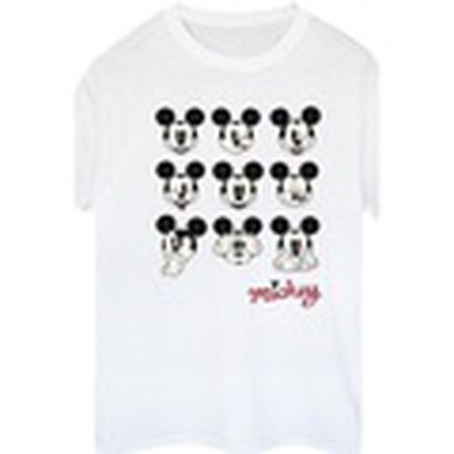 Camiseta manga larga Mickey Mouse Many Faces para mujer - Disney - Modalova
