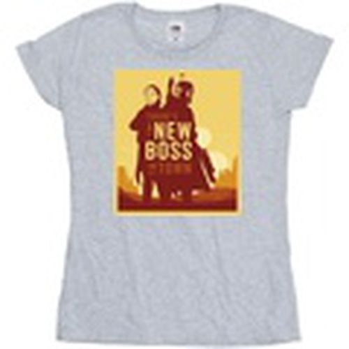 Camiseta manga larga The Book Of Boba Fett New Boss Sun Silhouette para mujer - Disney - Modalova