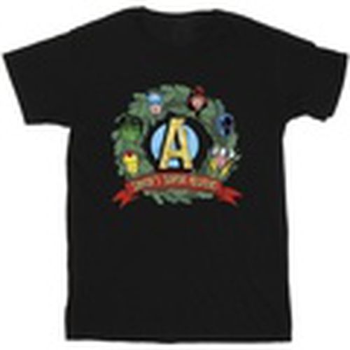 Camiseta manga larga Santa's Super Helpers para hombre - Marvel - Modalova