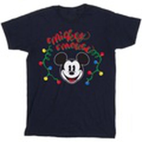 Camiseta manga larga Mickey Mouse Christmas Light Bulbs para mujer - Disney - Modalova