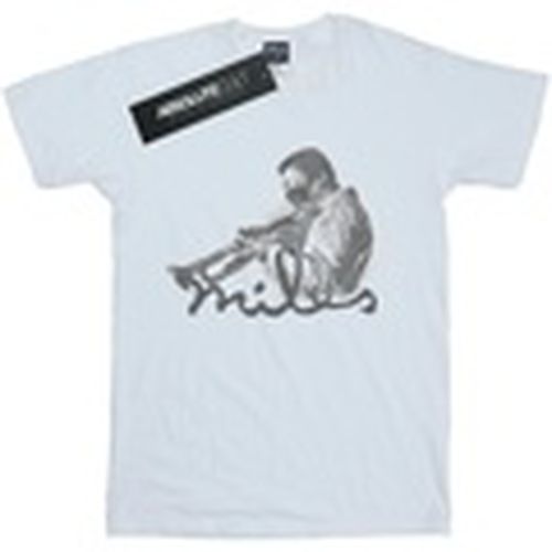 Camiseta manga larga Profile Sketch para hombre - Miles Davis - Modalova